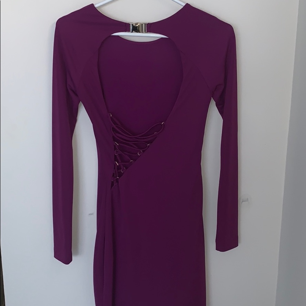 Open back dress